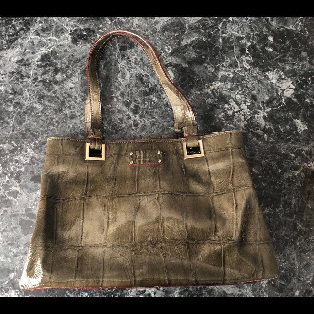 kate spade ♠️ new york Croc Embossed Tote Handbag